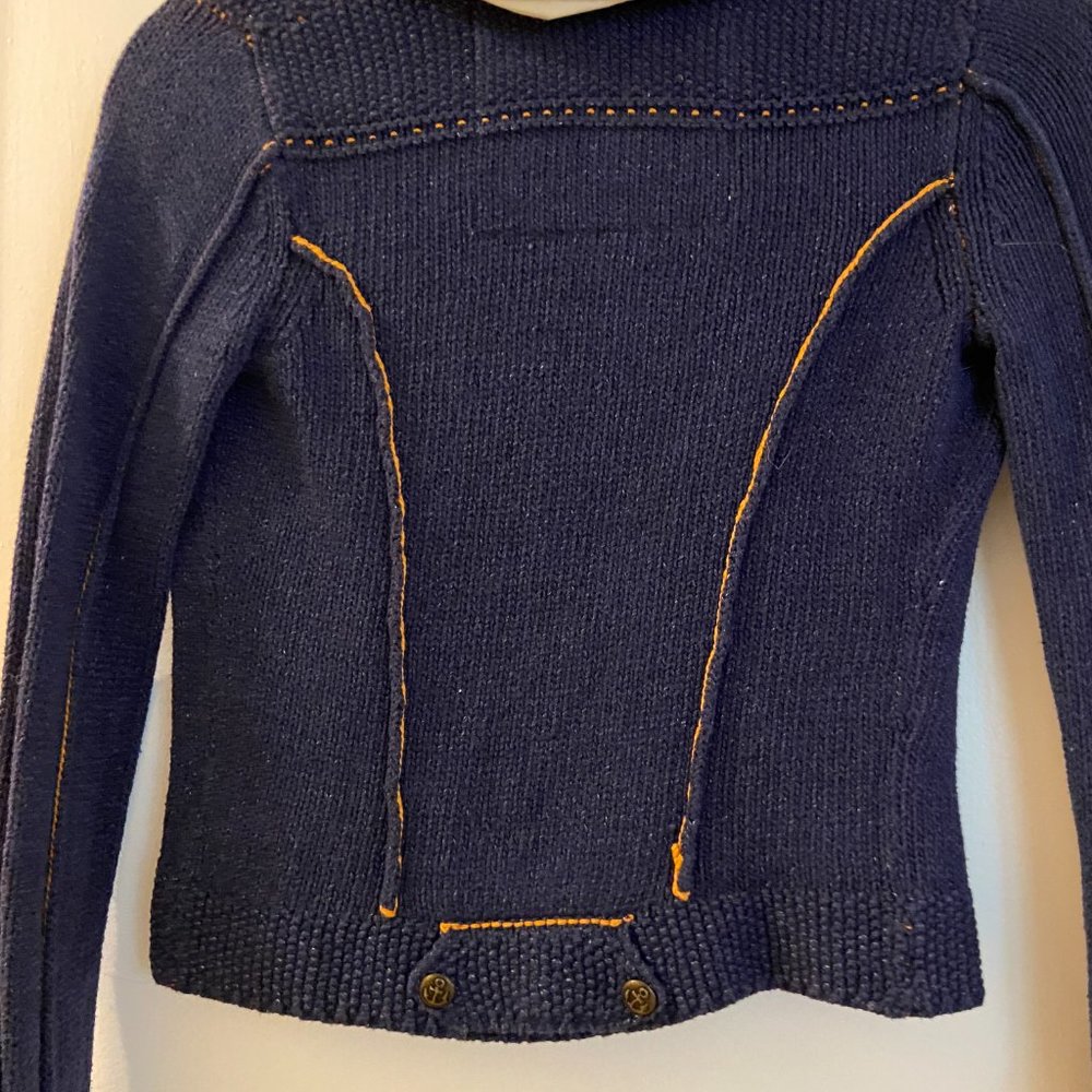 Anthropologie Knit Denim Jacket